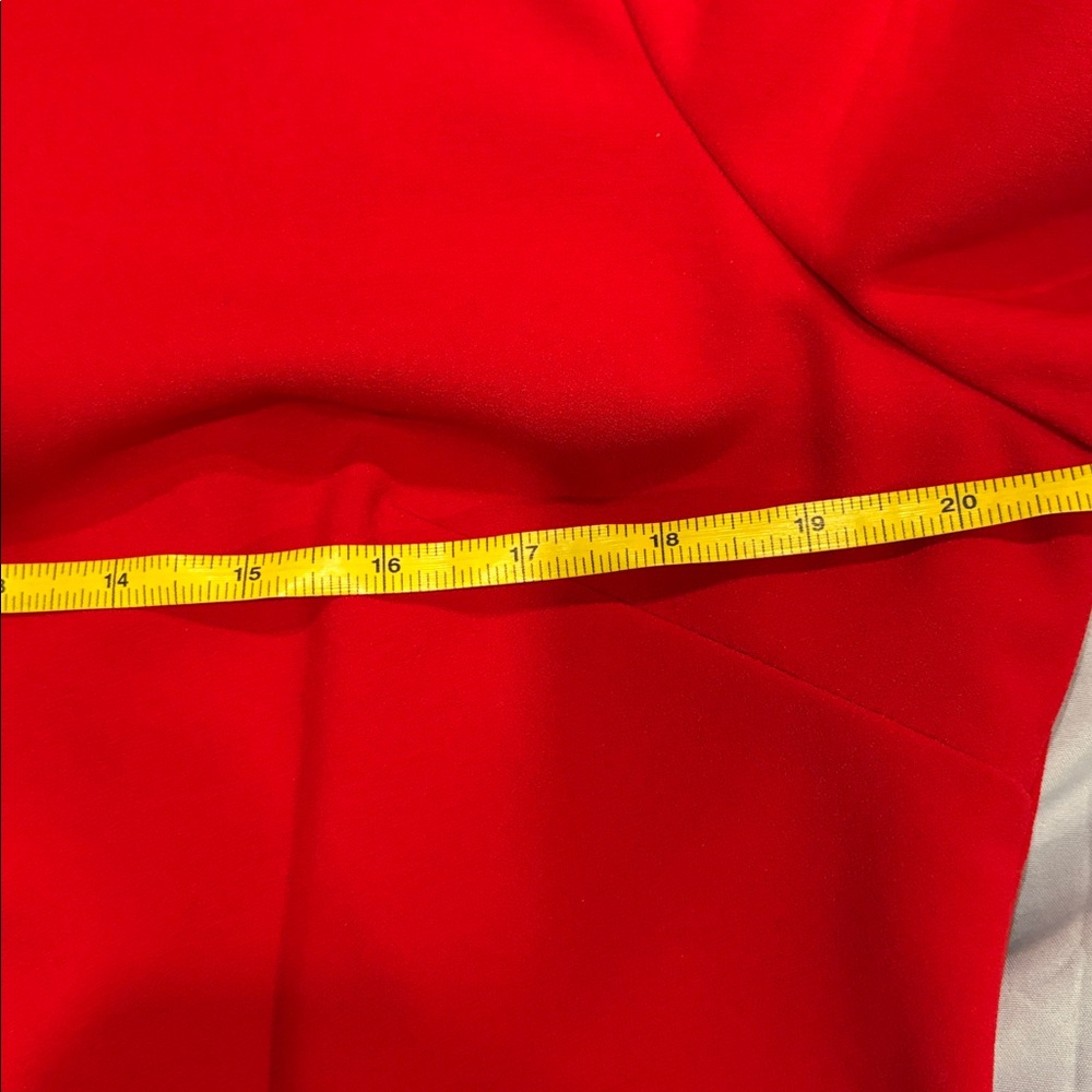 Calvin Klein Vibrant Red Long Sleeve Dress - Picture 7 of 9